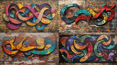 Addis Ababa Art - Geez Script Remix - Urban Calligraffiti Graffiti Art for Creative Designers and Street Art Projects