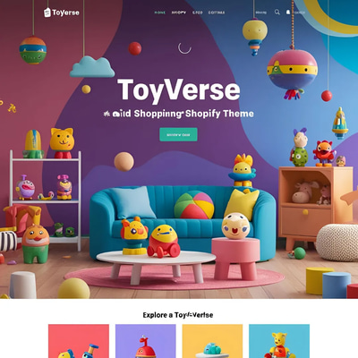 ToyVerse - Shopify Theme for Kids Toys - Playful and Responsive E-Commerce Design for Toy Stores