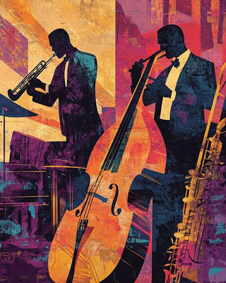 Jazz Club Wall Art - Vintage-Inspired Wall Decor for Timeless Ambiance and Creative Spaces