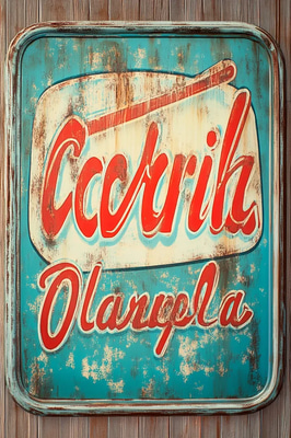 Neon Diner Wall Art - Vintage-Inspired Retro Neon Artwork for Stylish Home and Business Decor