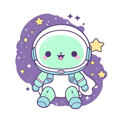 25 Astro Orbit Sticker Collection - GlossEdge Collective Space Alien & UFO Themed Decals for Creative Branding and Personalization