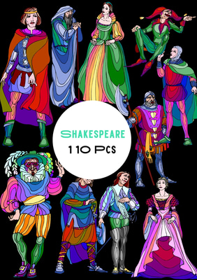 Bard's Tales Set - Historical Line Art Illustrations for Storytelling and Creative Projects 2025