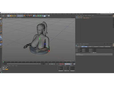 Aviator Lady Bust Model - Detailed 3D Printing Sculpture for Designers and Hobbyists