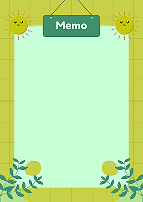 Cute Yellow Illustrated Memo Template - Bright Business Communication for Engaging Meetings and Clear Memos