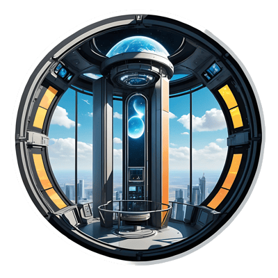 50 Galactic Missions Sticker Bundle - GlossEdge Collective Space Alien & UFO Designs for Creative Projects and Personal Branding