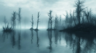 Pale Maw - Bonefinger Lake - Immersive Digital Scary Environment Art for Creators and Storytellers