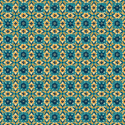 Indian Mosaic Tile Patterns - Intricate Repeating Tessellation Designs for Creative Print and Digital Projects
