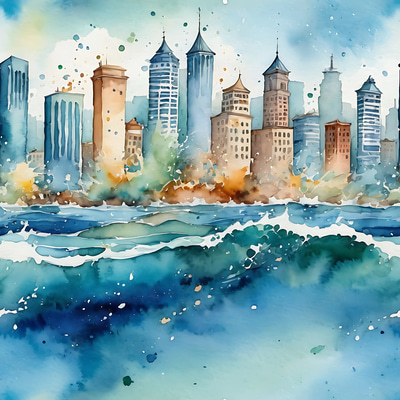 200 Watercolor Wonderland - Hand-Drawn Artistic Patterns for Creative Projects and Brand Design