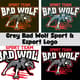 Grey Bad Wolf Sport & Esport Logo - Dynamic Brand Identity Templates for Competitive Teams and Creative Projects 3