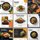 Restaurant Food Menu Templates - Social Media Post Bundle - Versatile Twitter Ads & Posts for Food Brands and Marketing Teams 3