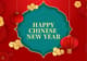 Red Blue Happy Chinese New Year Greeting - Festive Holiday Card Design for Seasonal Celebrations and Warm Wishes 3