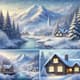 Scenic Snow Winter Landscape Theme - Serene PC Desktop Theme for Calm, Refreshing Workspaces 6