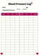 Blood Pressure Tracker Medical Report Sheet - Clean Healthcare Template for Patient Monitoring and Wellness Management 4
