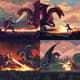 Knight vs Dragon Pixel Animation - Immersive Retro Pixel Art Animation for Game Developers and Digital Storytellers 3