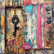 Cardboard Abstract Layered Mixed Media - Vibrant Collage Art for Creative Designers and Modern Interiors 6