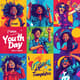 Poren Youth Day Insta & Canva Templates - Vibrant Multi-Platform Social Media Ads for Youth Engagement & Brand Impact 4