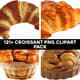 121+ Croissant PNG Clipart Pack - Artisan Bakery Food Illustrations for Creative Branding and Marketing 5