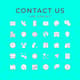 Contact Us Icons - Line Style Icon Pack - Sleek Minimalist Icons for Creative UI and Business Communication 3