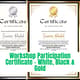 Workshop Participation Certificate - White, Black & Gold - Elegant Certificate Templates for Professional Training & Achievement Recognition 1