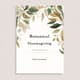 Botanical Thanksgiving Dinner Invitation - Elegant Autumn-Themed Invitation for Warm Holiday Gatherings and Personal Celebrations 1