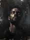 Dark Muted Expressionistic Portrait of a Man - Moody Expressionistic Portrait Art for Creative and Emotional Visuals 6
