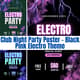 Club Night Party Poster - Black Pink Electro Theme - Vibrant Event Poster Template for Dynamic Nightlife Promotions 5
