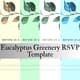 Eucalyptus Greenery RSVP Template - Elegant Business & Event Invitation Design for Professional Communications 3