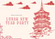 Pink Blue Lunar New Year Party Invite - Elegant Festive Invitation for Memorable Holiday Celebrations 5