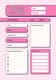 Retro Project Pink & White Academic Organizer - Stylish Study Planner for Students and Educators 1