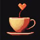 Steaming Coffee Cup Pixel Icon - Vibrant Pixel Art Avatars and Iconography for Creators and Developers 1