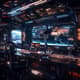 OrbitCommand 360 Space Control Hub - Futuristic Technology Concept Art for Designers and Sci-Fi Creators 6