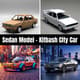 Sedan Model Kitbash City Car - Detailed 3D Printing Model for Urban Vehicle Prototyping and Design 6