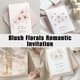 Blush Florals Romantic Invitation - Elegant Wedding Invitation Suite for Timeless Engagement Celebrations 1