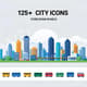 125+ City Icons CorelDRAW Bundle - Clean PixelGlyph Urban Icon Set for Designers and Digital Projects 3
