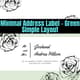 Minimal Address Label - Green Simple Layout - Clean Commercial Shipping Labels for Retail & Business Branding 1