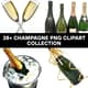 38+ Champagne PNG Clipart Collection - Elegant Beverage Graphics for Creative Food & Drink Projects 4