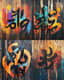 Seoul Spray Urban Hangul Explosion - Vibrant Calligraffiti Art for Contemporary Street Culture and Creative Projects 4