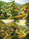 Village Nest Painting - Serene Landscape Art for Creative Spaces and Personal Inspiration 3
