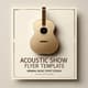 Acoustic Show Flyer Template - Minimal Music Event Design - Sleek Editable Flyer for Music Promoters and Event Marketers 4