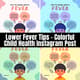 Lower Fever Tips - Colorful Child Health Instagram Post - Vibrant Wellness Template for Engaging Pediatric Social Media Content 3