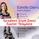 Gradient Style Email Footer Template - Sleek Business Email Signatures for Professional Communication and Brand Consistency 3