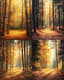 Autumn Forest Clearing - Serene Verdant Landscape Art for Nature Lovers and Creative Spaces 4