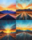 Desert Road Landscape - Serene Desert Landscape Art for Tranquil Spaces and Creative Decor 4