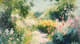 Serene Garden Impressionist Artwork - Captivating Impressionist Painting for Art Lovers and Home Decor 5