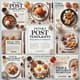 Editable Post Templates - Food & Restaurant Promotion - Versatile Multi-Platform Social Media Ads for Brands and Marketers 1