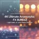 4K Ultimate Anamorphic FX Bundle - Light Leaks and Lens Flares Overlays for Cinematic Video Transitions and Visual Effects 1