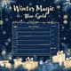Winter Magic Blue-Gold Christmas List - Elegant Seasonal Goal Planner for Personal and Business Organization 1