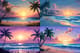 Serene Beach with Rolling Waves Pixel - Calm Pixel Art Scene for Creative Projects and Digital Designers 5