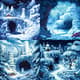Winter Wonderland Pixel Art Scene - Retro Gaming Pixel Art for Nostalgic Creators and Game Developers 3