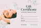 Soft Green Beauty Spa Gift Certificate - Elegant Virtual Certificate Template for Wellness and Spa Promotions 4